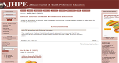 Desktop Screenshot of ajhpe.org.za